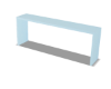 Slim Baby Blue Table