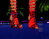 Tacones Tigresa Rojo