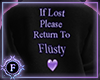 If Lost Return to Flusty