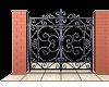 Animated welcome gate