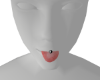 Tongue out piercing