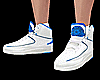 White/Blue Boxing Shoes