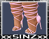 X Pink Strap Heels W X