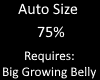 Auto Growing Belly 75%