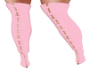 Lexi| Pink Felt Boots