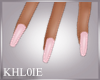 K pink nails dianty