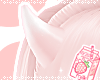 牛COW: pink white horns
