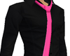 Black Shirt w/ Pink Tie