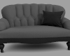 Grey Black Goth Couch