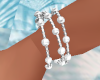 Silver Pearl Bracelet L