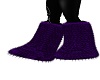 Purple Fuzzy Boots