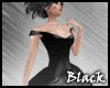 BLACK satin ballgown