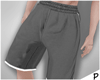 P| Grey Gym Shorts
