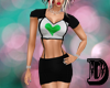 D Green Heart Outfit