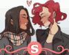 S| Lesbian Couple Cutout