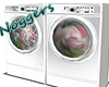 Washer and Dryer White