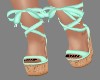 !R! Laced Wedge Green