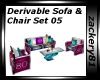 Derv Sofa & Chair Set 05