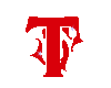Letter T Red Sticker