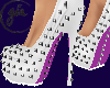 Spike Purple White Shoes
