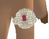 (B4) Diamond Ruby ring