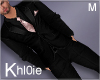 K NYE blk rose suit