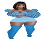 Blue Fur Coat