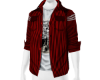 [v7c] Red Open Shirt M