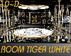 Tiger white black gold