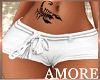 Amore Sexy White Shorts