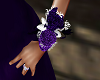 purple wedding corsage