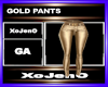 GOLD PANTS