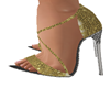 GOLDEN SILVER HEELS