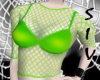 Toxic Lime Fishnet Top