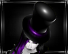 b purple vamp hat M