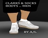 A/L  CLARKS & SOCKS MENS