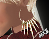 (X)gold earrings