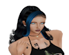 blk blu streak half pony