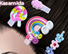 Rainbow Hair Clips