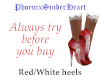 Red/White heels