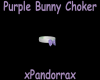 Purple Bunny Choker