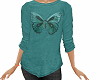 TF* Teal Butterfly Top