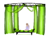 Green chat curtain