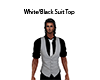 Black/White Suit Top