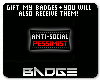 AntiSocial Badge