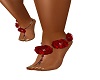 Red Rose Hearts Sandles
