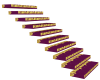 purple&gold stairs