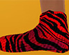 Red Tiger Stripe Slippers (F)