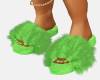 [N] Fuzzy Slippers Lime