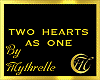 TWO HEARTS AS ONE